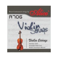 Комплект струн для скрипки, сталь/никель, Alice A706 