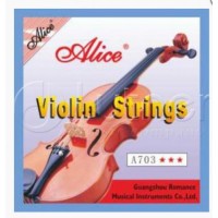 Комплект струн для скрипки, никель Alice A703 