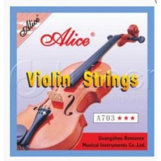Комплект струн для скрипки, никель Alice A703 