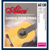 Комплект струн для классической гитары, нейлон, посеребренная медь Alice AC130 