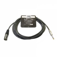 Микрофонный кабель, Invotone ACM1005S/BK -  длина 5 м, Джек  6,3 стерео <->XLR3M (черный)