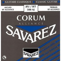 Комплект струн для классической гитары, сильное натяжение, посеребр, Savarez 500AJ Alliance Corum 