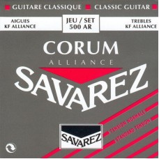 Комплект струн для классической гитары, норм.натяжение, посеребренные, Savarez 500AR Alliance Corum 