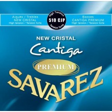 Комплект струн для классической гитары, сильное натяж., Savarez 510CJP New Cristal Cantiga Premium 