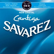 Комплект струн для классической гитары, сильное натяж, посеребр, Savarez 540CJ New Cristal Classic 