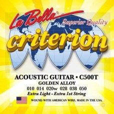 Струны для акустических гитар La Bella C500T Criterion Extra Light