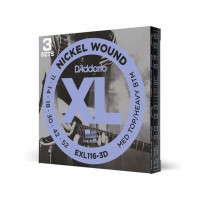 Струны для электрогитары Meduim Top/Heavy Bottom 11-52 D`Addario EXL116 XL NICKEL WOUND